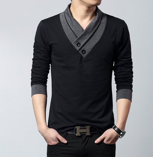 Streetwear Inspired Long Sleeve Men's Top