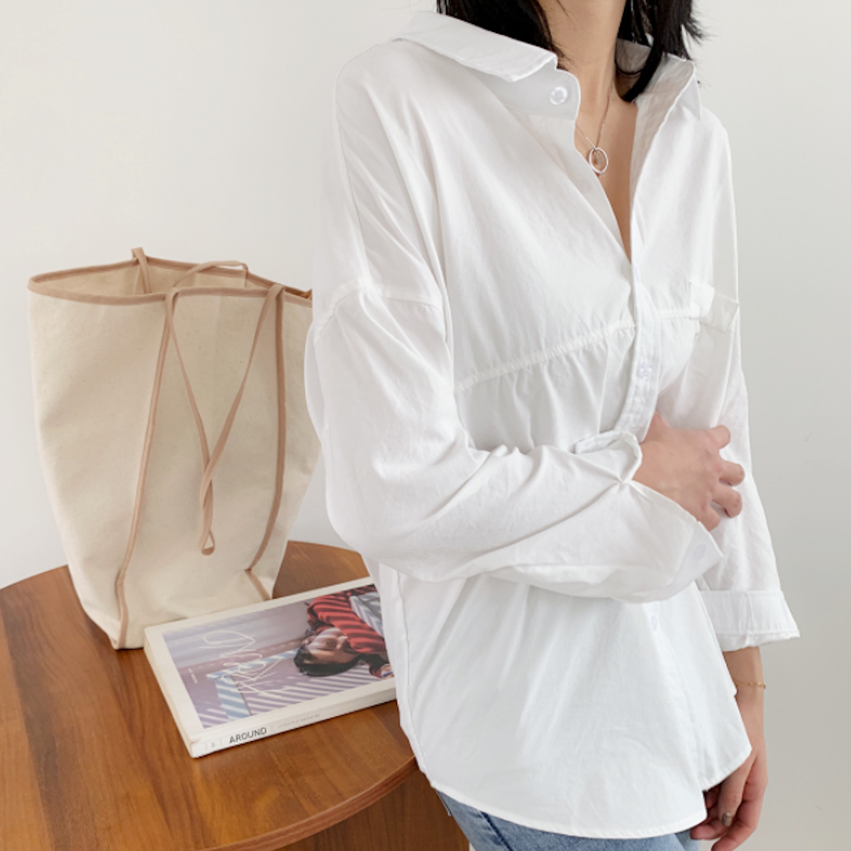 Relaxed Fit Longline Women's Blouse