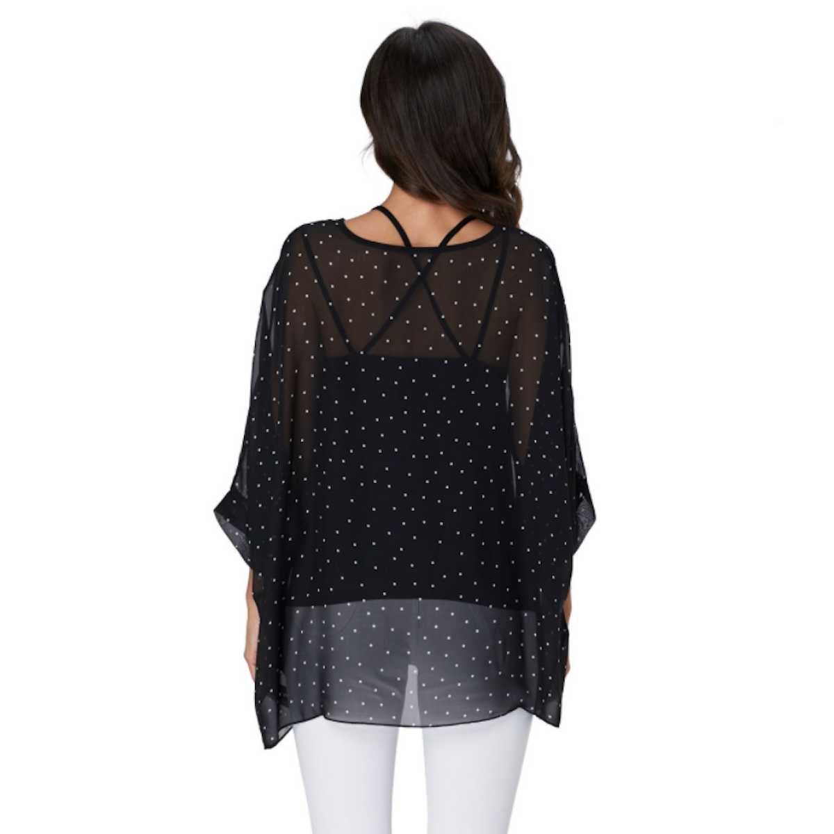 Polka Dot Chiffon Blouse for Women