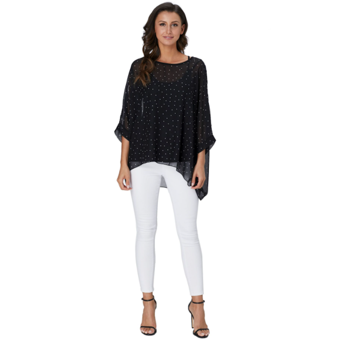 Polka Dot Chiffon Blouse for Women