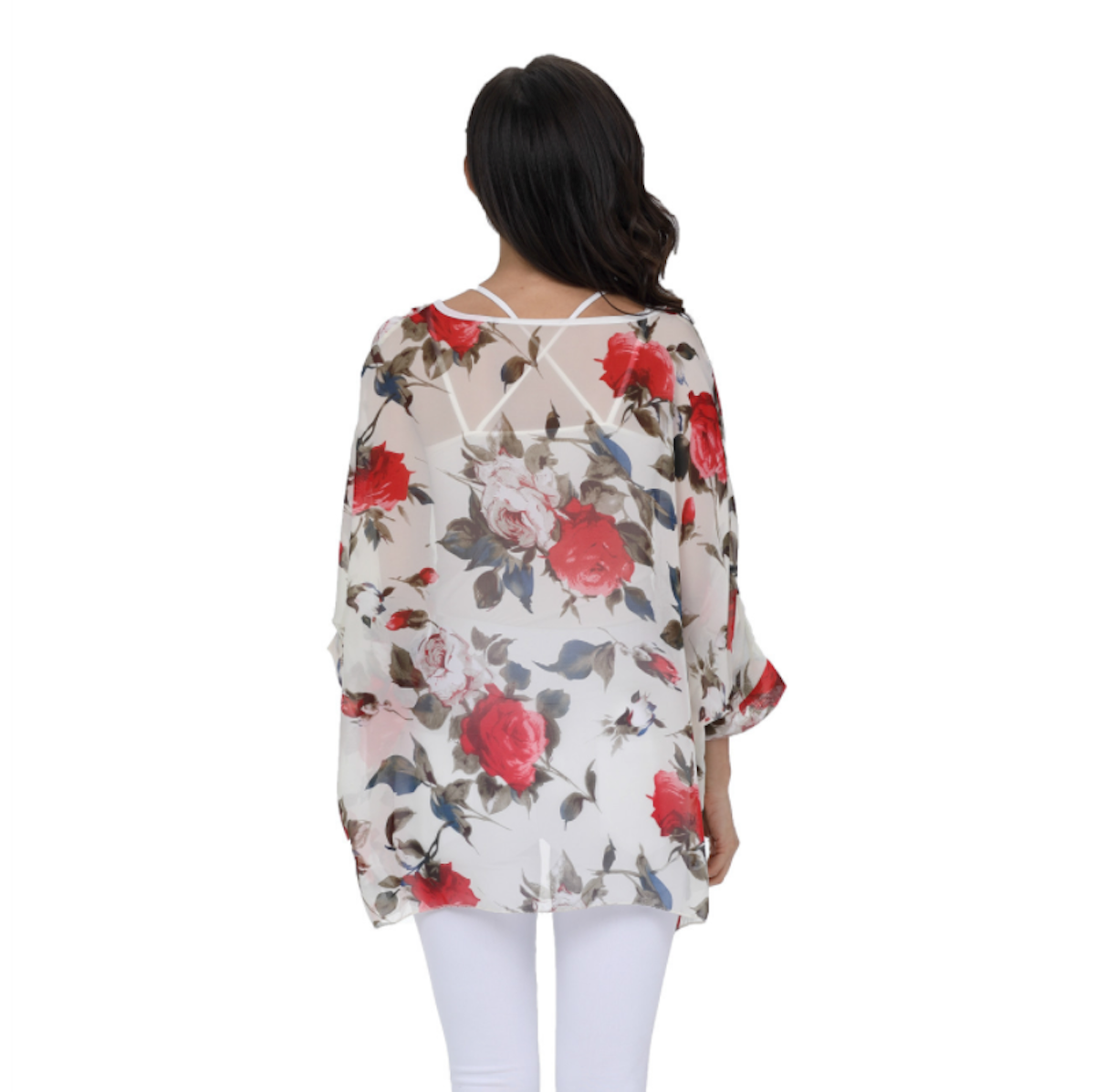 Floral Print Chiffon Top for Women