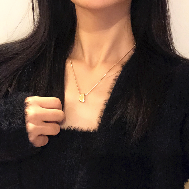 Bean Pendant Necklace for Women