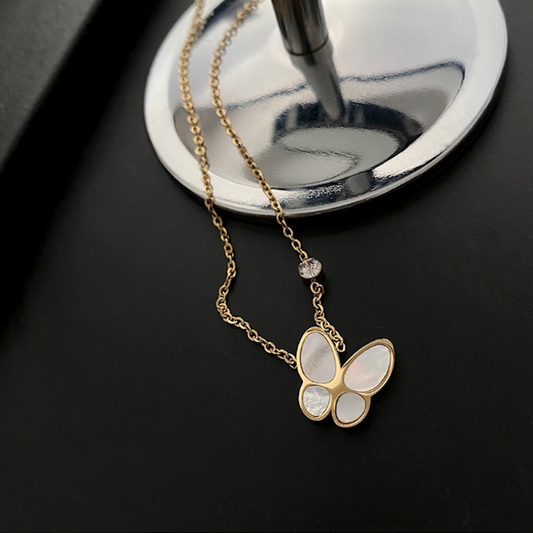 Butterfly Pendant Necklace for Women