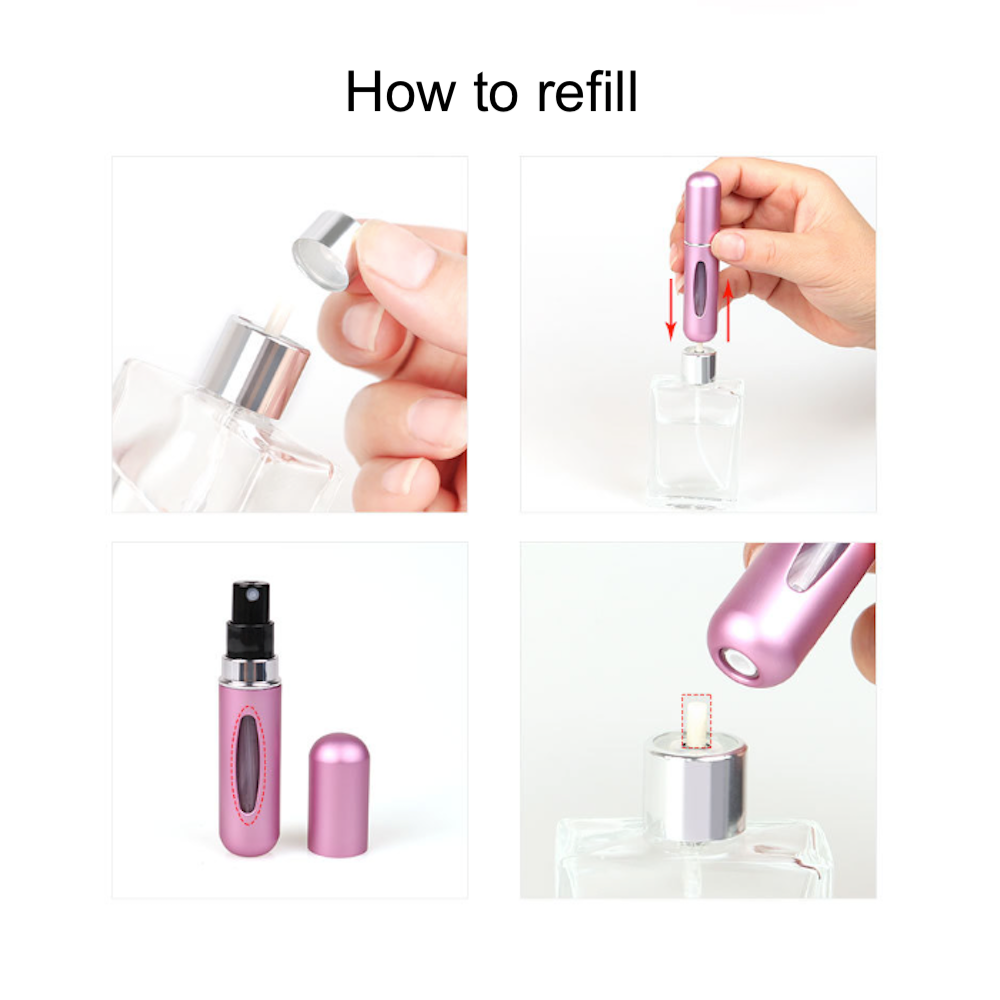 Refillable Travel Perfume Bottles (Set of 2)