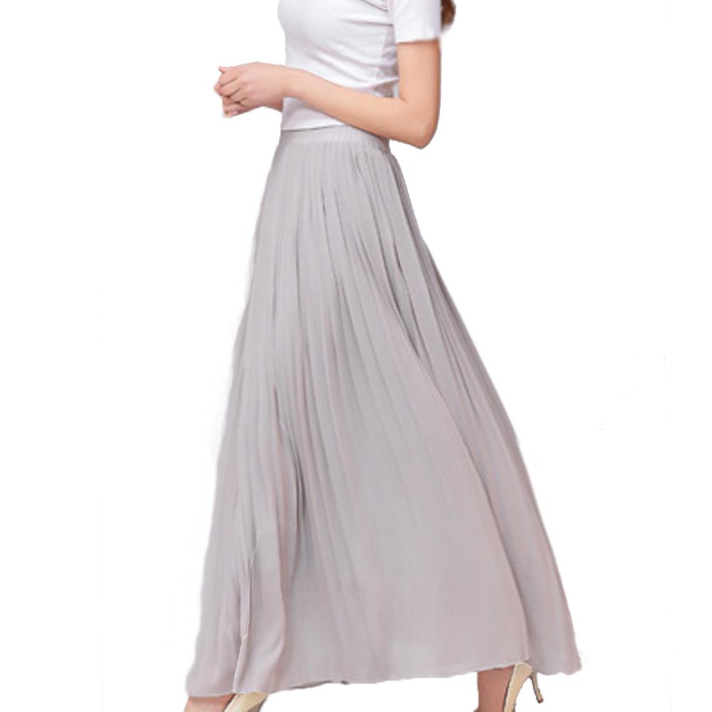 Chiffon Skirt with Pleats