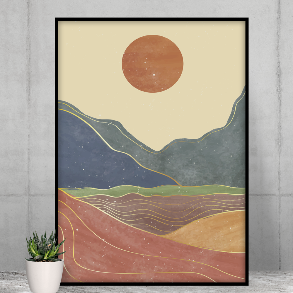 Premium Vertical Matte Posters of California Sun