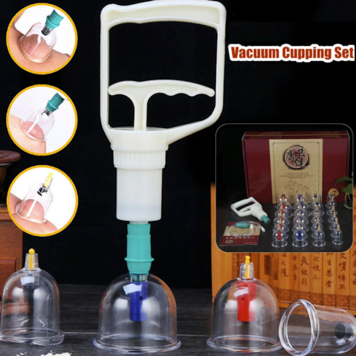 Enhanced 32-Piece Cupping Therapy Kit for High-End Massage Experience