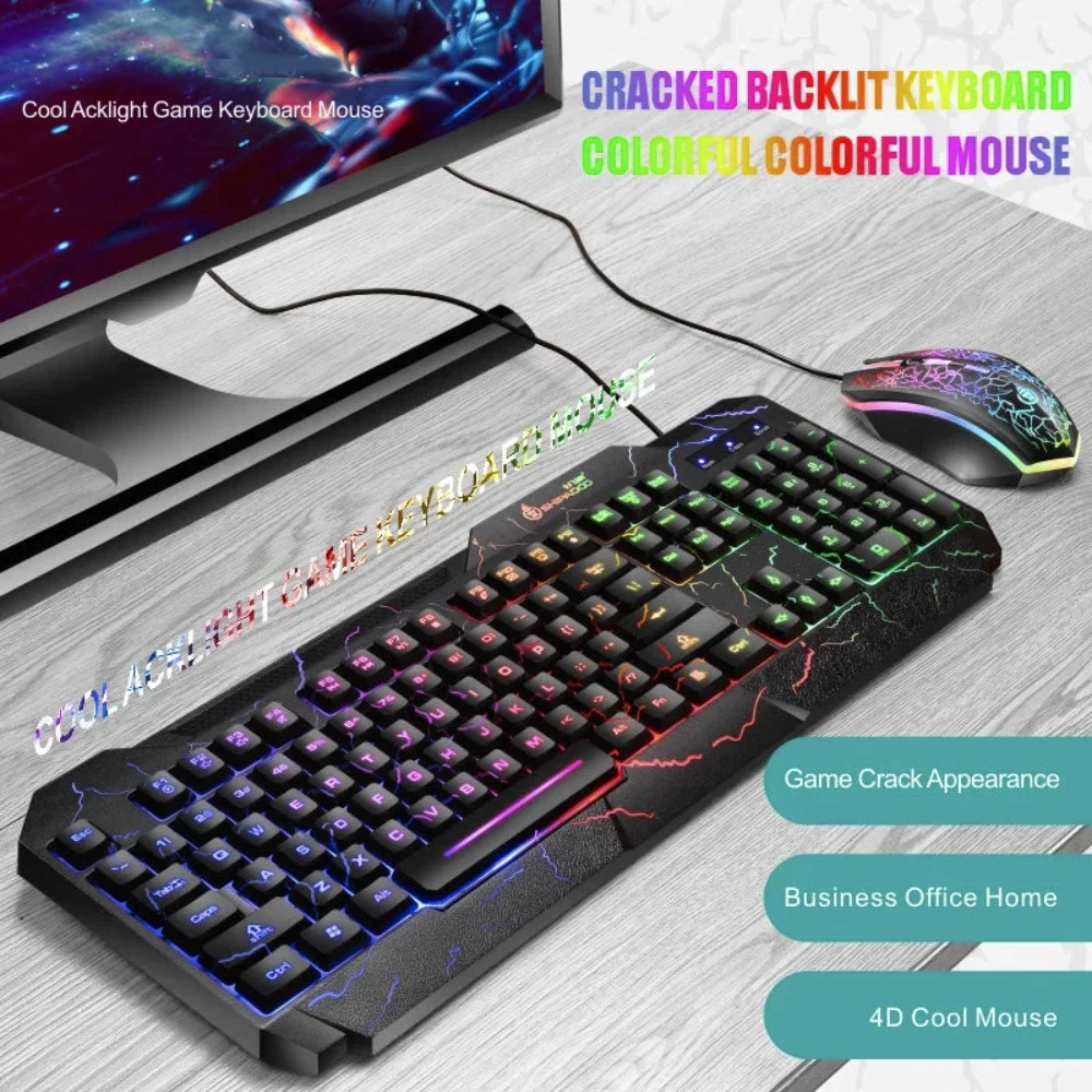 RGB Gaming Keyboard and Mouse Set - Dragon X Edition