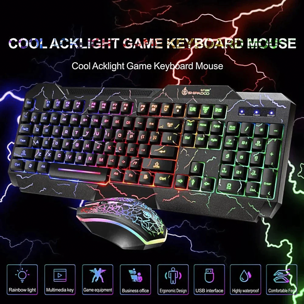 RGB Gaming Keyboard and Mouse Set - Dragon X Edition