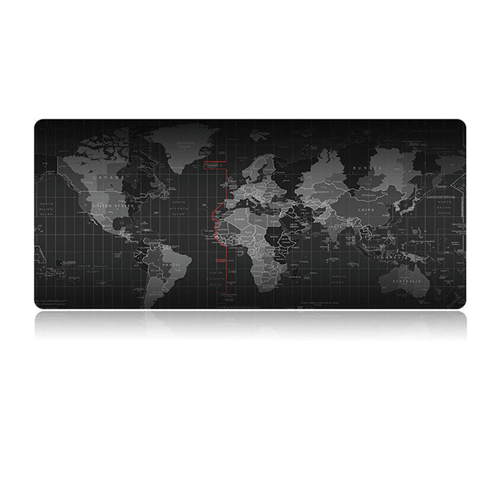 World Map Ninja Dragon Gaming XL Mouse Pad with Non-Slip Base