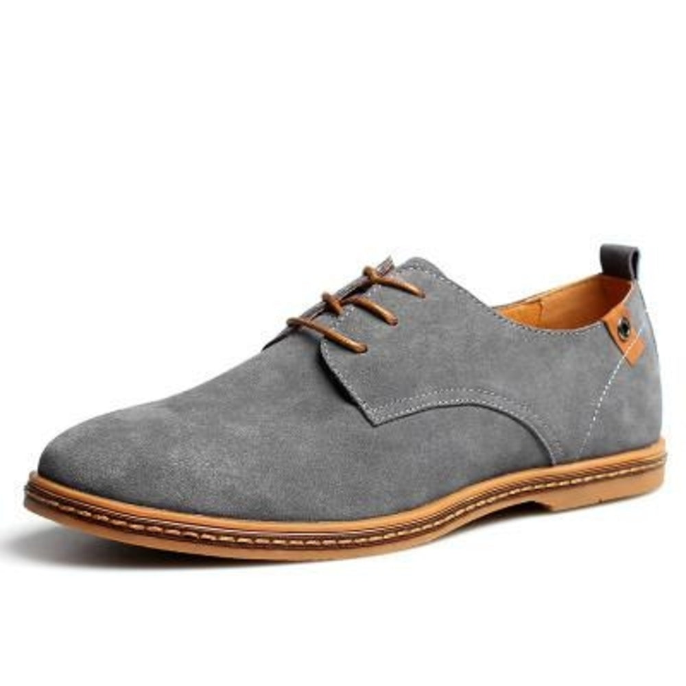 Suede Lace-Up Shoes for Men's Casual Wear