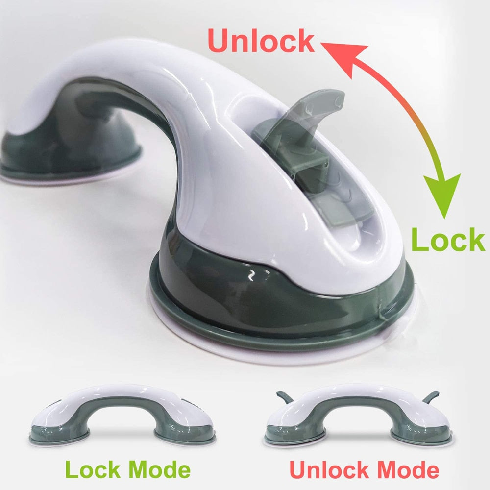 Suction Grip Shower Handle with Non-Slip Feature