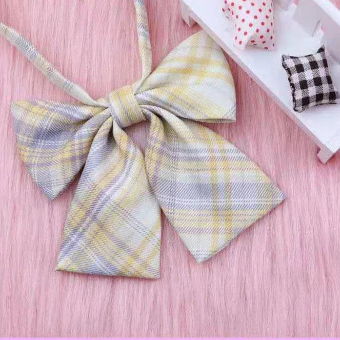 Checkered Skirt with Anime Girl Theme