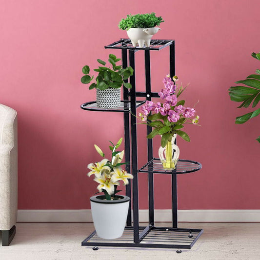 5 Iron Flower Pot Stands for Garden and Patio Decor - Enhance Your Outdoor Space