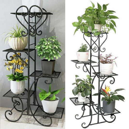5 Tier Metal Plant Stand for Indoor and Outdoor Use