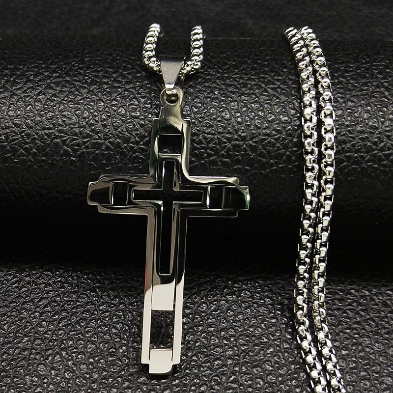 Cross Hollow Necklace