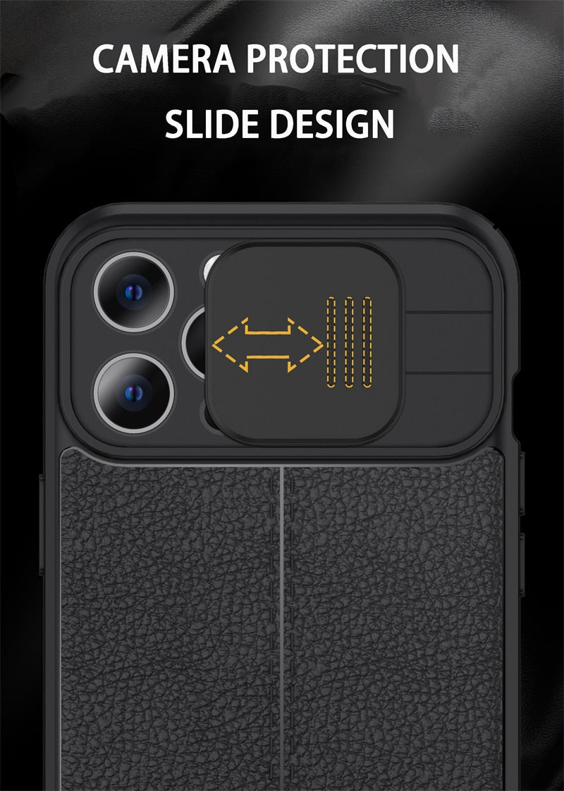 Protective Leather Case with Camera Guard for iPhone: Ensuring Your Device's Safety