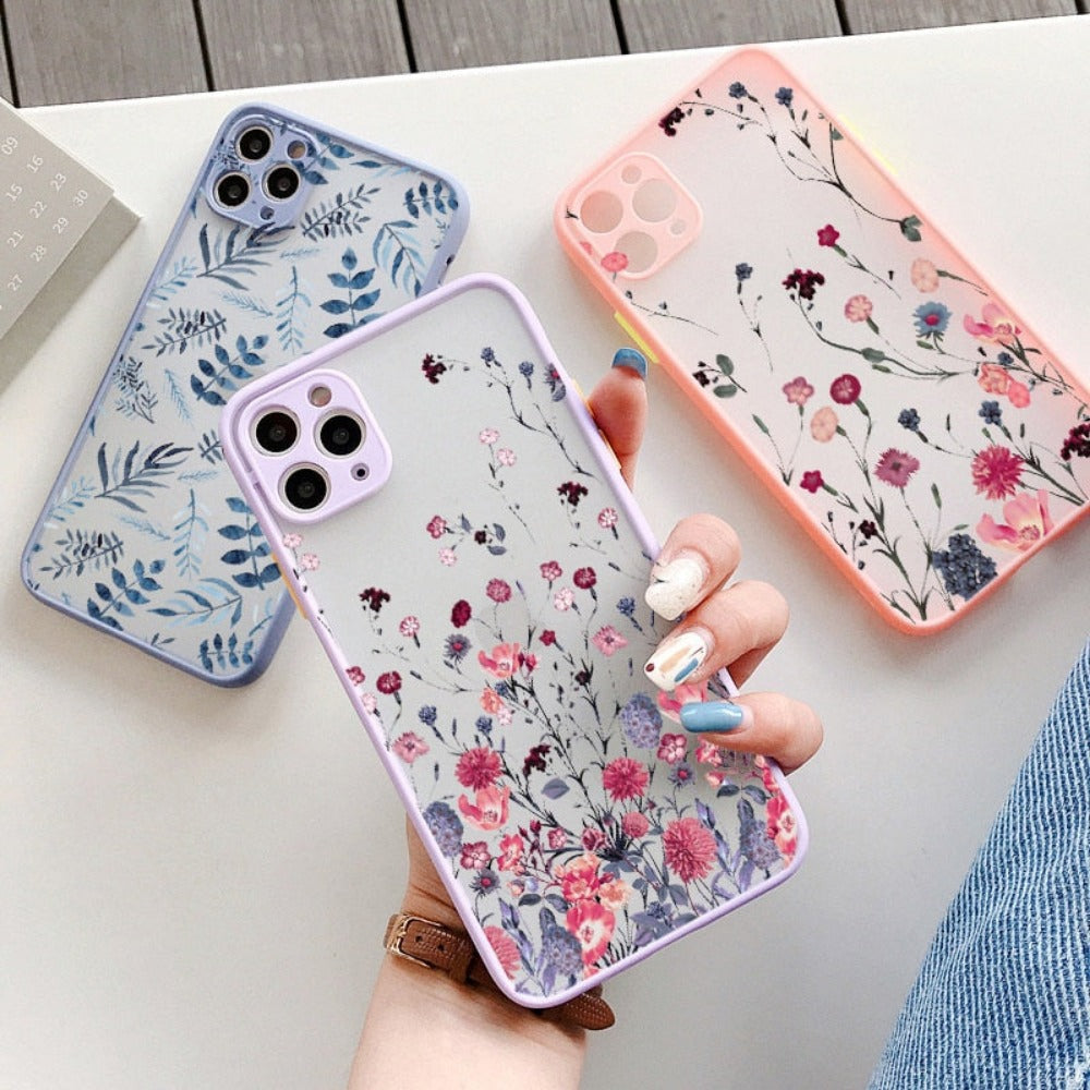Hard Cover iPhone Case with a Floral Design