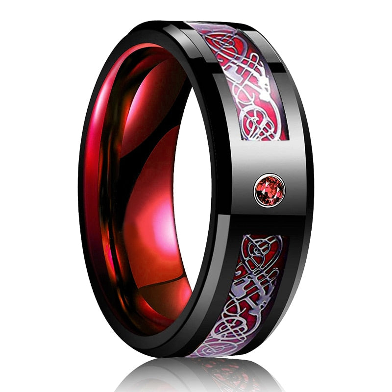 Black Zirconium Ring for Men