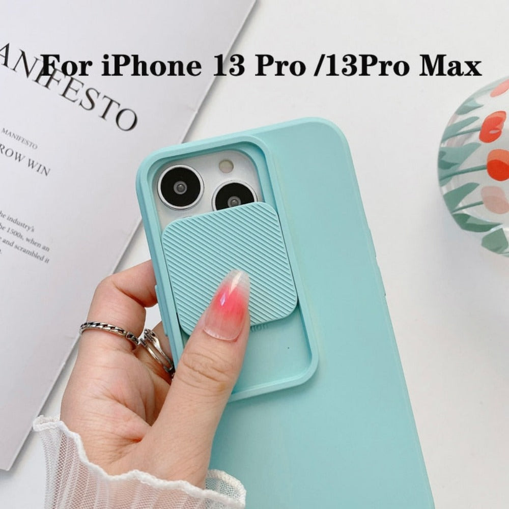 IPhone Protective Case with Built-In Camera Lens Cover