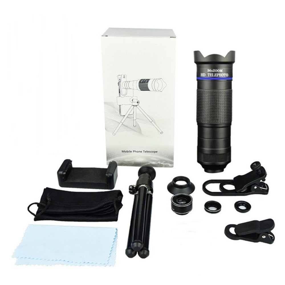 36X Mobile Phone Lens Kit With Tripod - Enhance Your Photography Experience