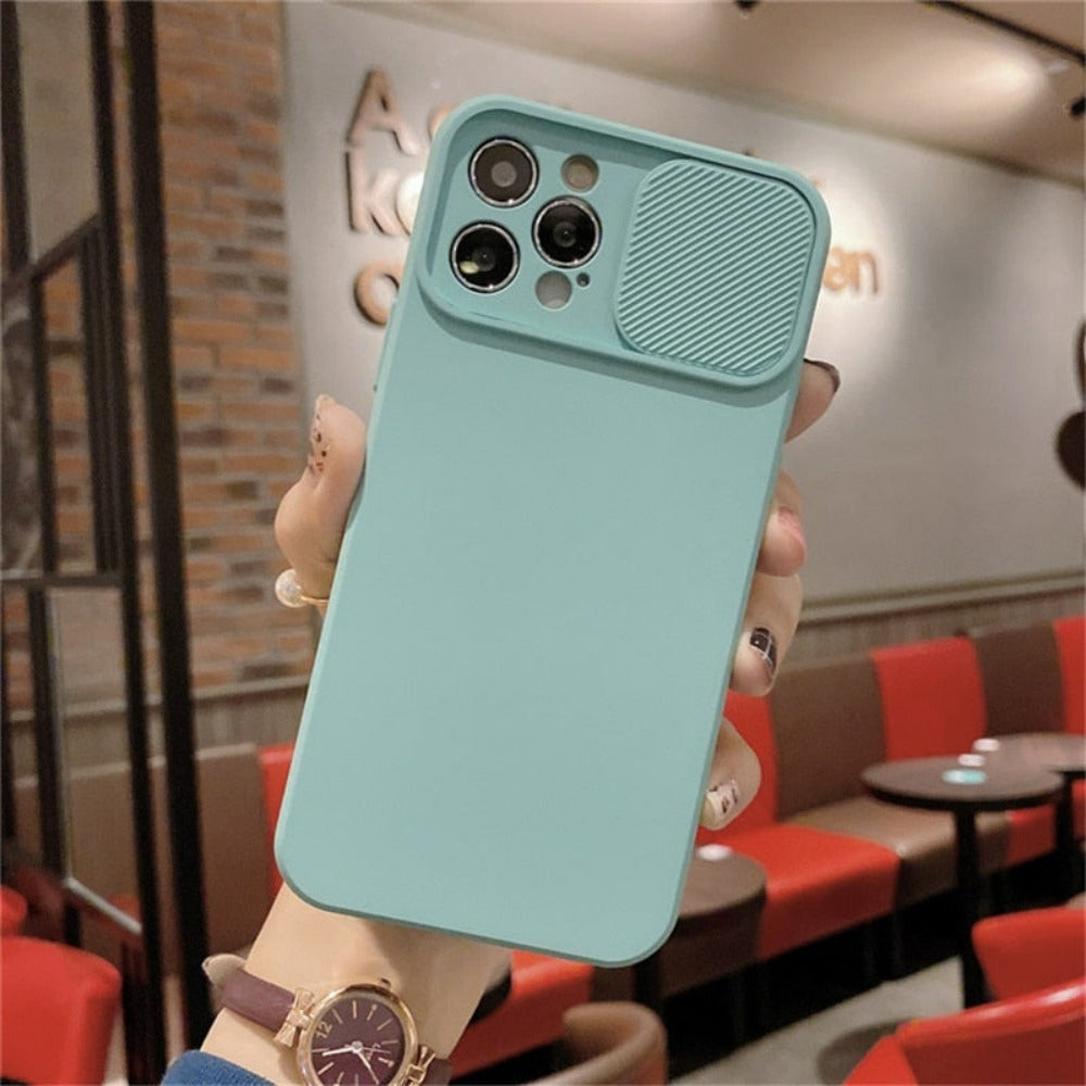 IPhone Protective Case with Built-In Camera Lens Cover