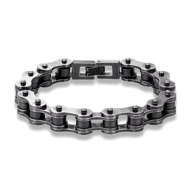 Bicycle Chain Bracelet with Black Coating