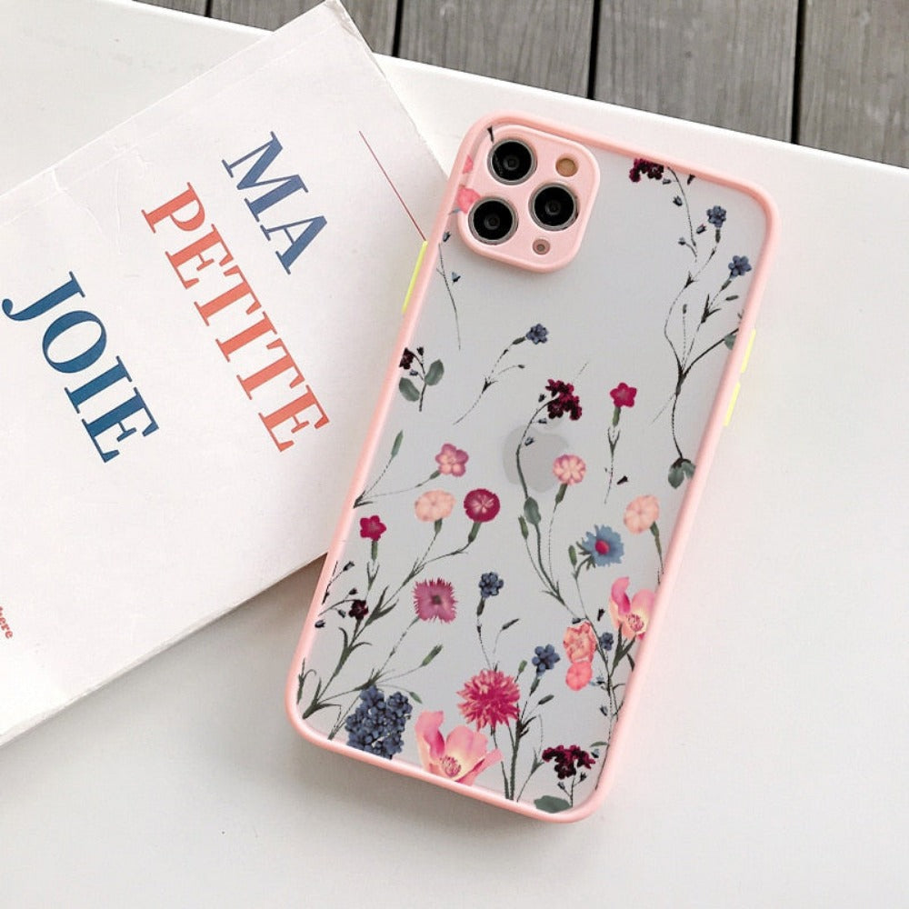 Hard Cover iPhone Case with a Floral Design