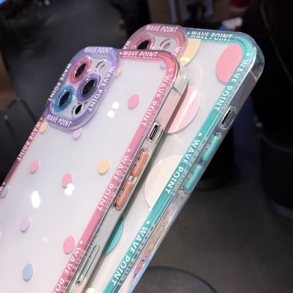 Clear & Stylish iPhone Case with Heart Design