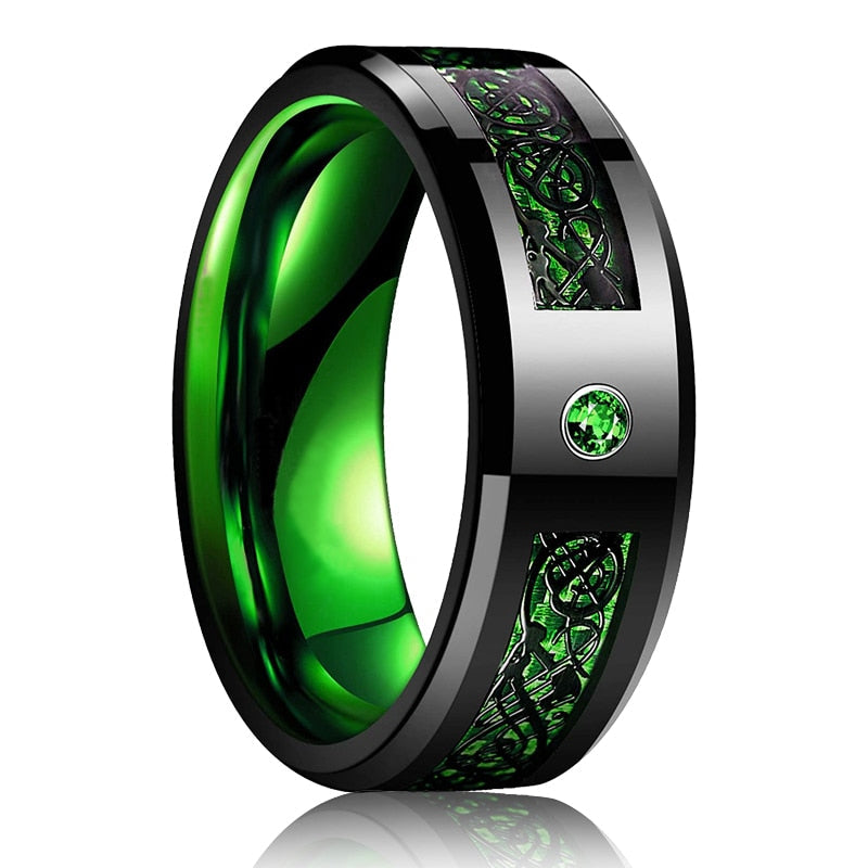 Black Zirconium Ring for Men