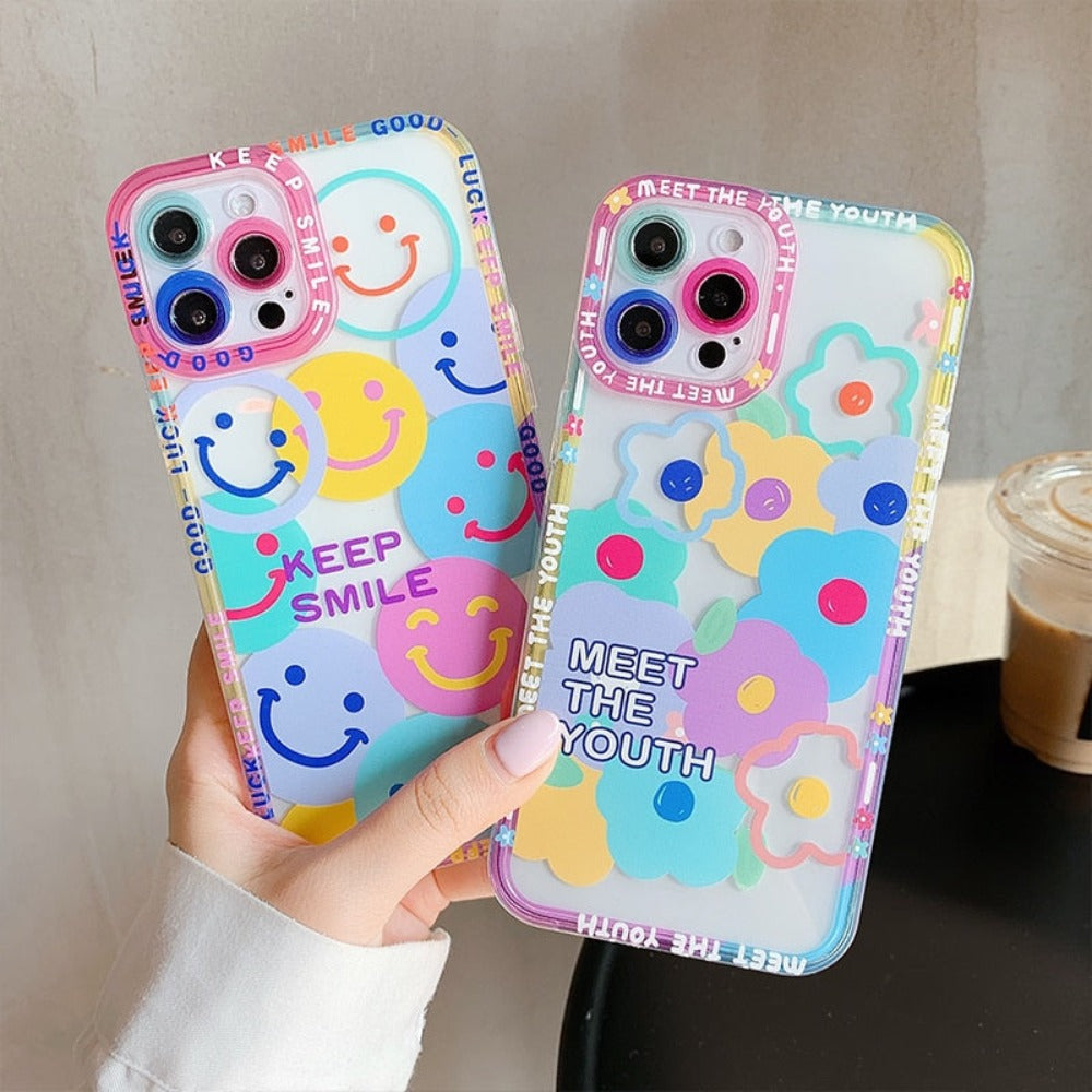 iPhone Case with a Happy Face Design
