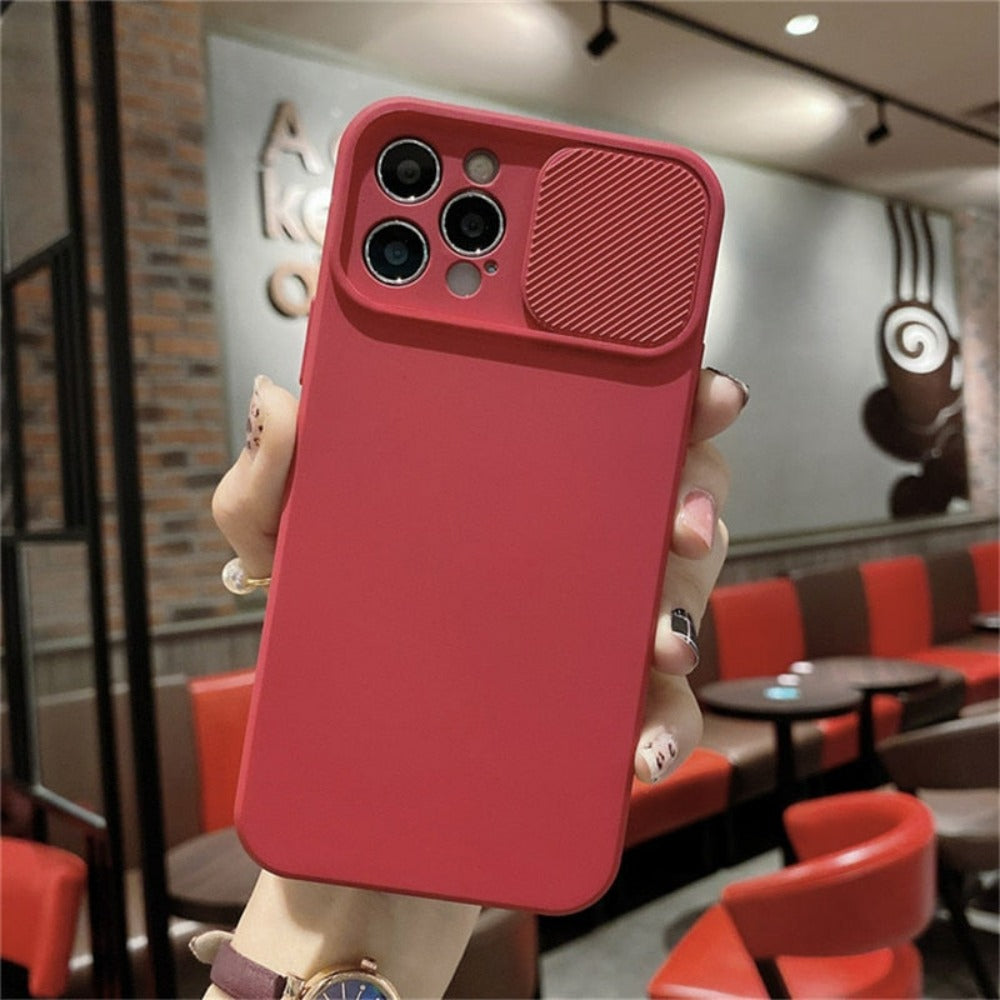 IPhone Protective Case with Built-In Camera Lens Cover