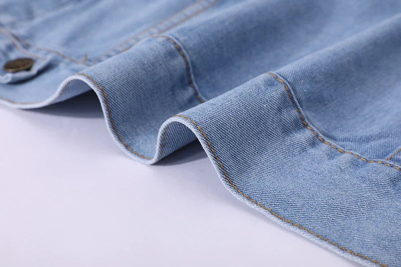 Denim Streetwear Jacket for Men