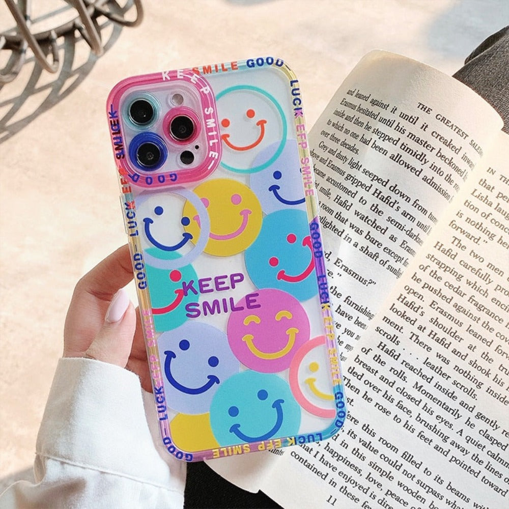 iPhone Case with a Happy Face Design