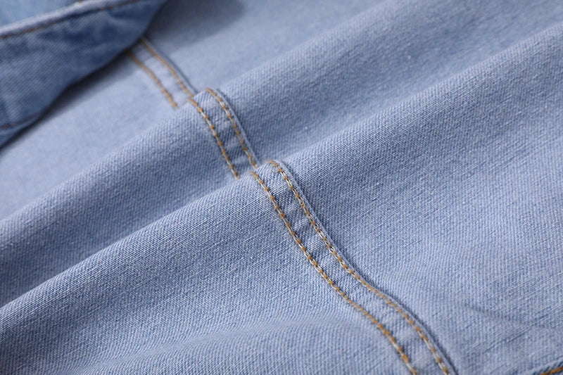 Denim Streetwear Jacket for Men