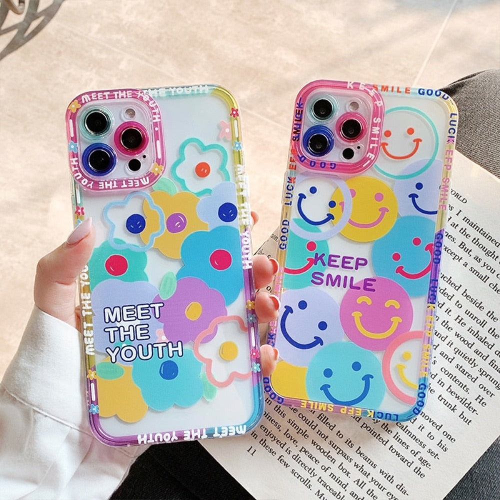 iPhone Case with a Happy Face Design