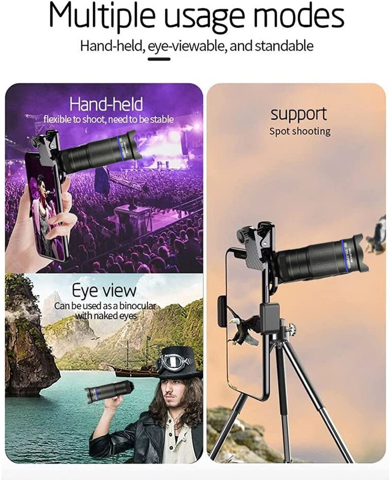 36X Mobile Phone Lens Kit With Tripod - Enhance Your Photography Experience