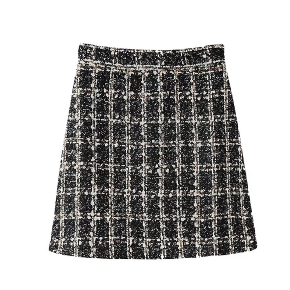 Plaid Skirt for Women's Autumn and Winter Wardrobe
