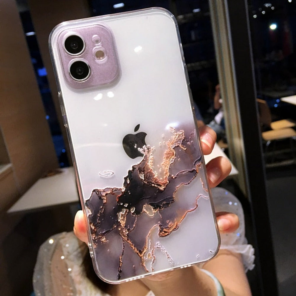 Clear Watercolor Case for iPhone