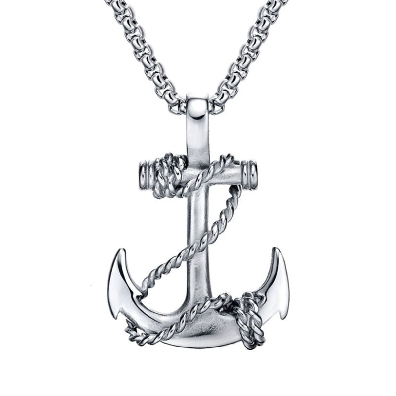 Roped Anchor Necklace