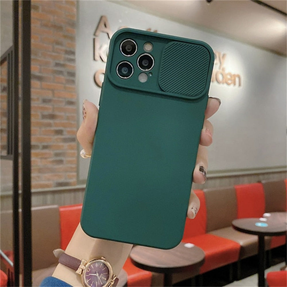 IPhone Protective Case with Built-In Camera Lens Cover