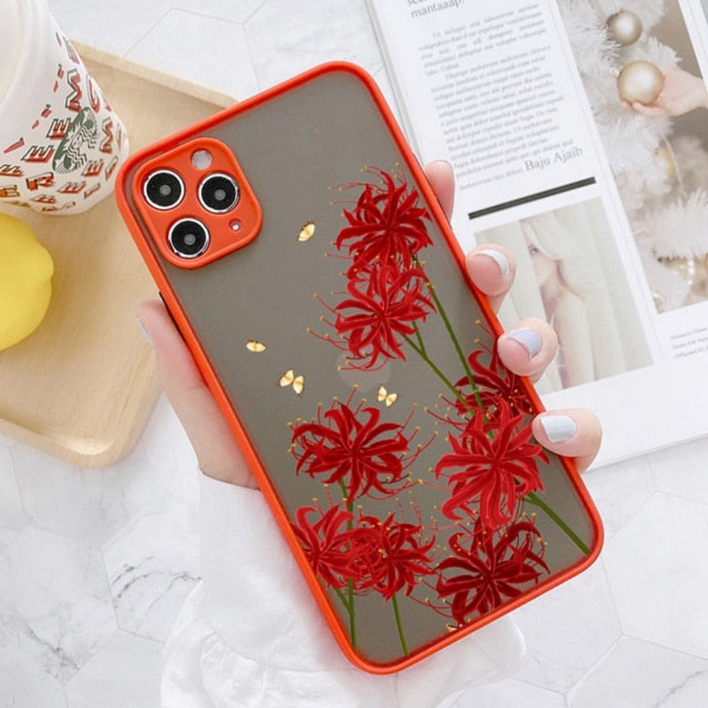 Hard Cover iPhone Case with a Floral Design