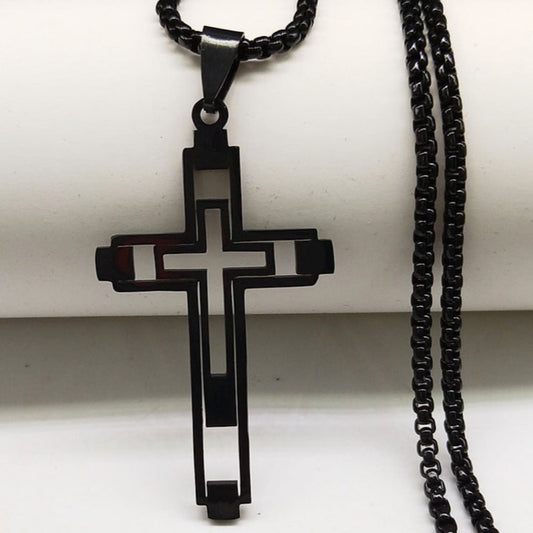 Cross Hollow Necklace