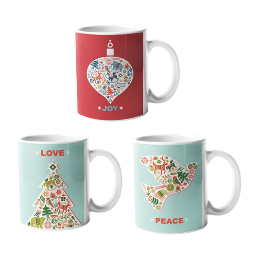 Holiday Mug Set: Bringing Joy, Love, and Peace to Your Coffee and Tea Rituals