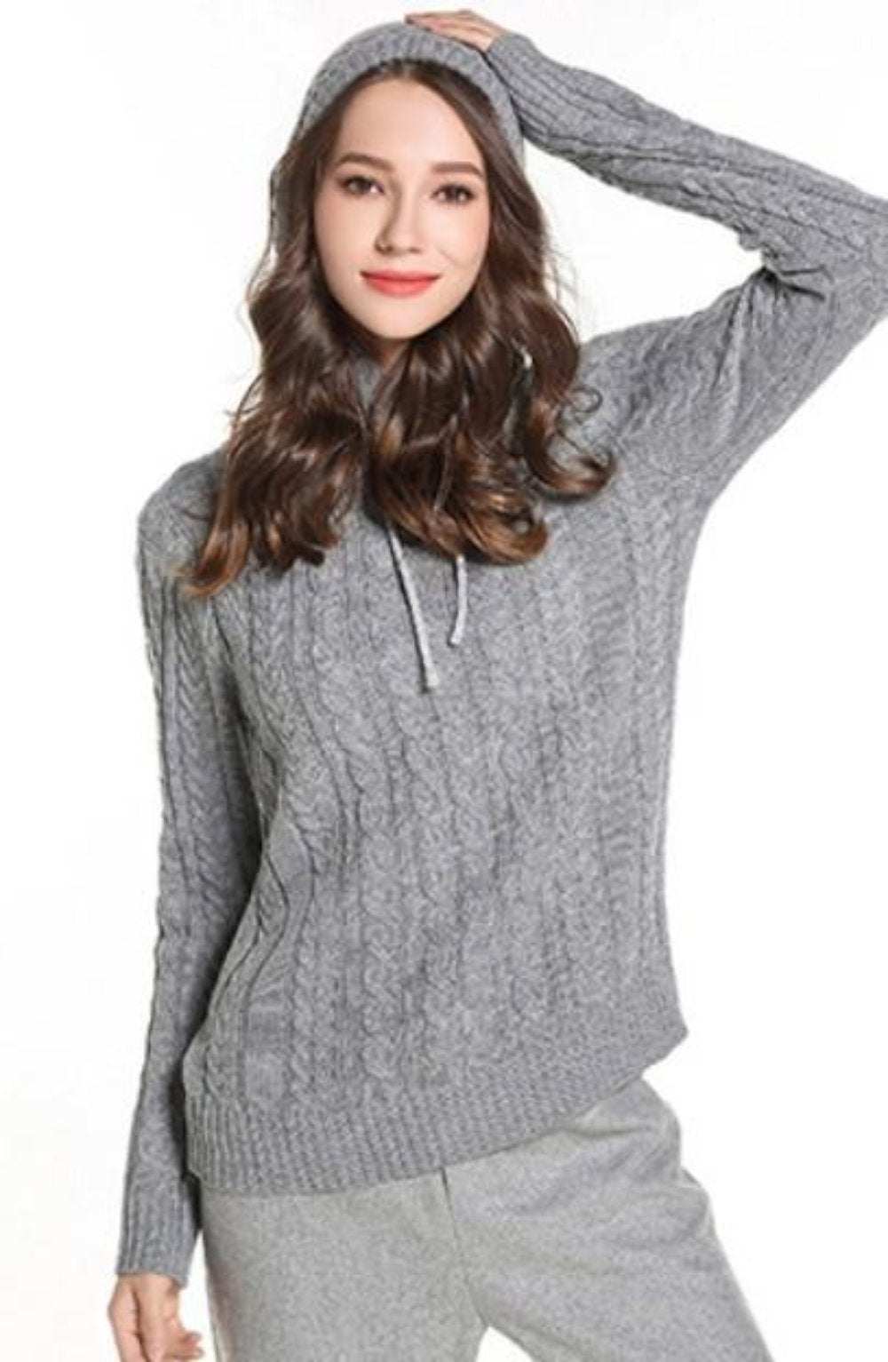 Hooded Women's Pullover Sweater