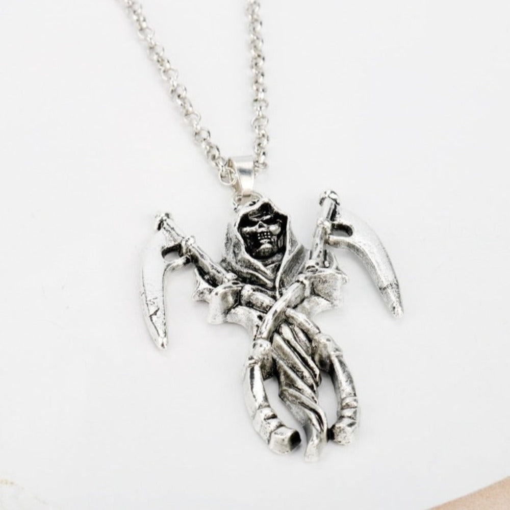 Double Sickle Necklace of the Divine Reaper