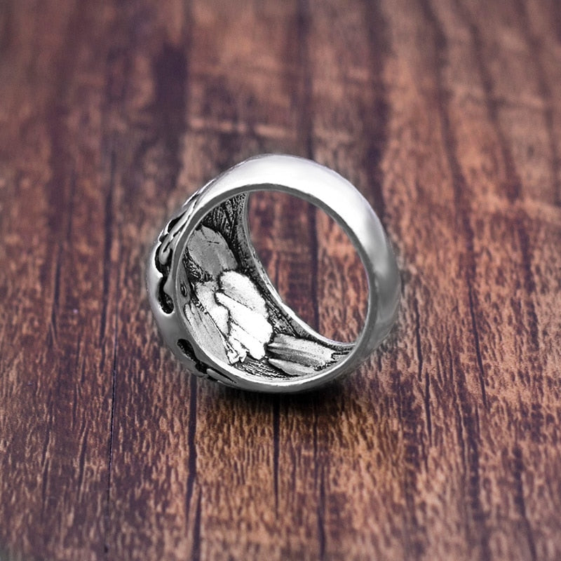 Flaming Cross Ring for Men