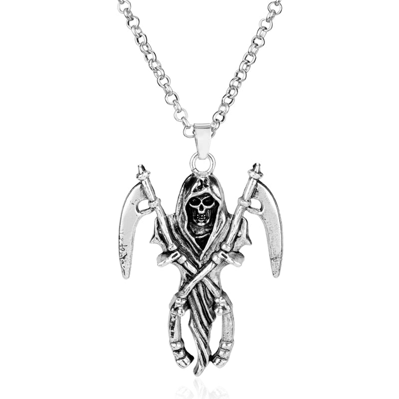 Double Sickle Necklace of the Divine Reaper