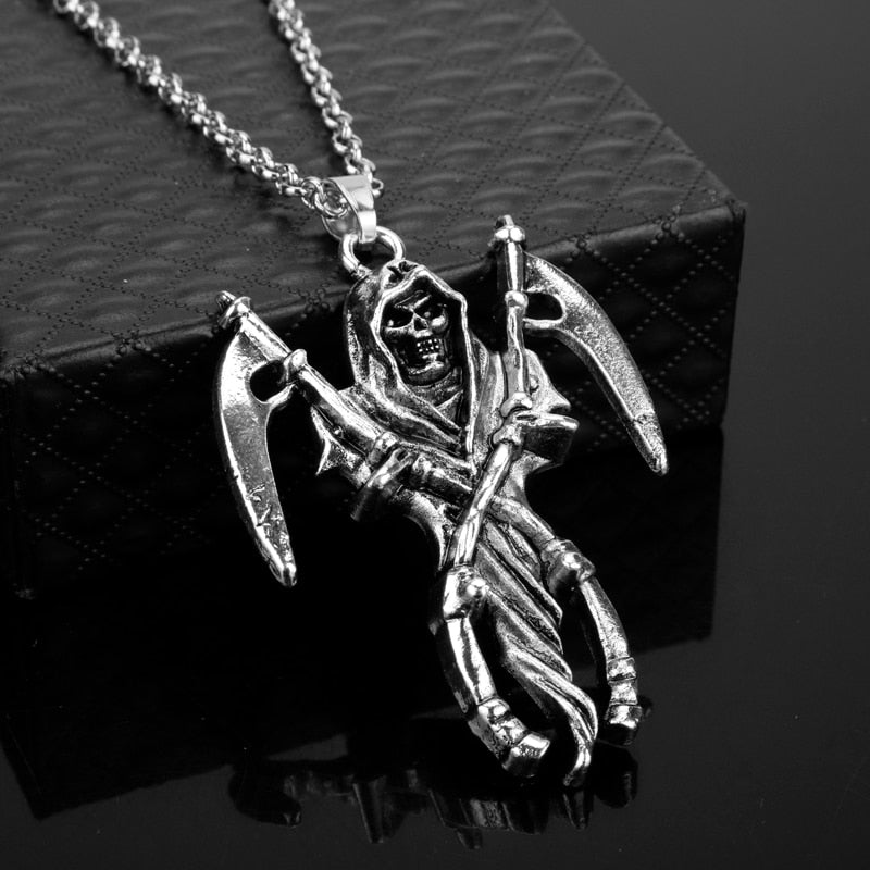 Double Sickle Necklace of the Divine Reaper