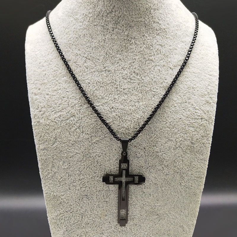 Cross Hollow Necklace